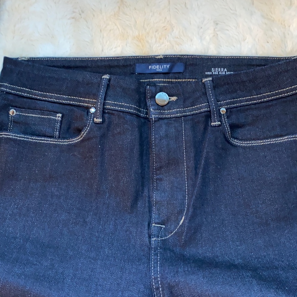 FIDELITY DENIM High Waist Slim Bootcut Jeans Size 31 - Picture 8 of 8